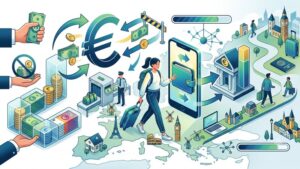 Символическая иллюстрация валютных лимитов в Европе для экспатов от сервиса Exchange-Rates1